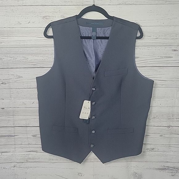 Men's Size Large Wrinkle Resistant Perry Ellis Suit Vest - Picture 1 of 6